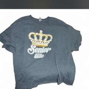 Senior Elite Graphic Tee - Gold Crown